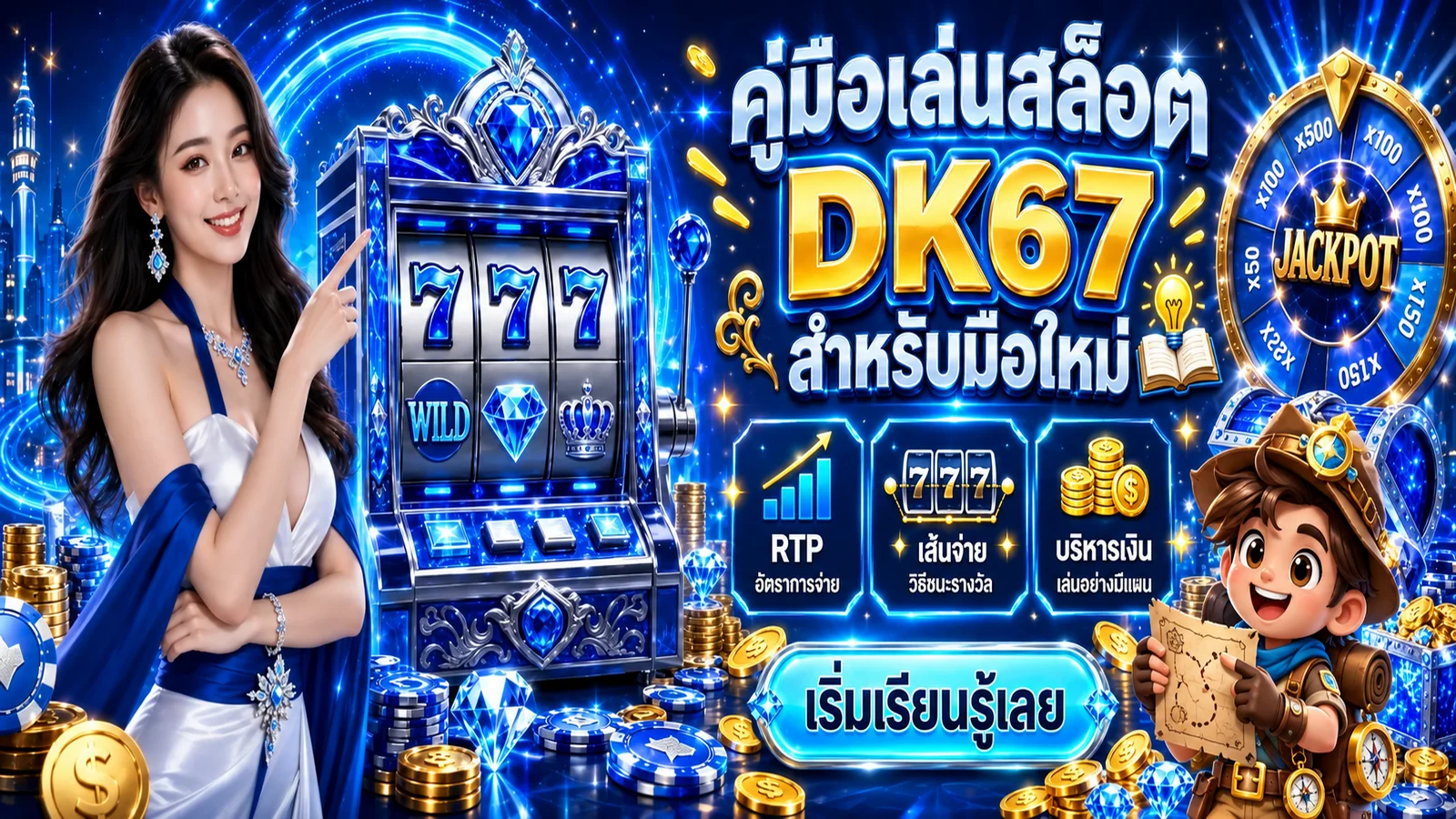 DK67 คู่มือเล่นสล็อตสำหรับมือใหม่ รู้จัก RTP